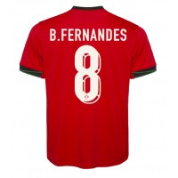Portugalsko Bruno Fernandes #8 Domáci futbalový dres ME 2024 Krátky Rukáv